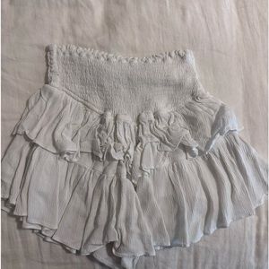 White Ruffle Skirt